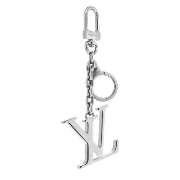 Louis Vuitton Silver Initials Palladium Keychain Bag Charm - Picture 1 of 6